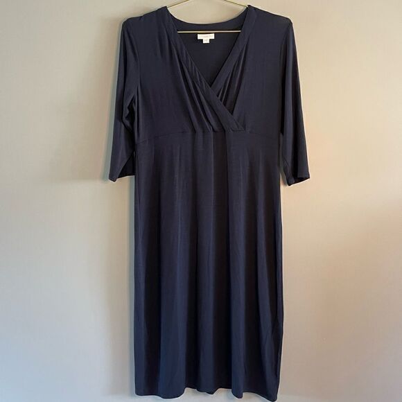 J.Jill Navy Dress || SZ S - Picture 1 of 5